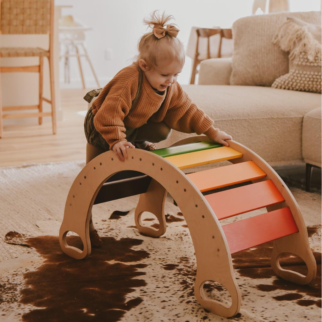 Small Rainbow Rocker Balance Board - Totdot