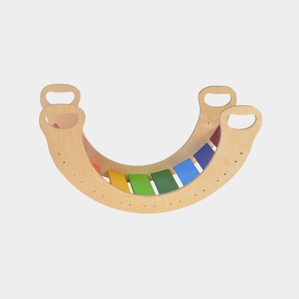 Small Rainbow Rocker Balance Board - Totdot