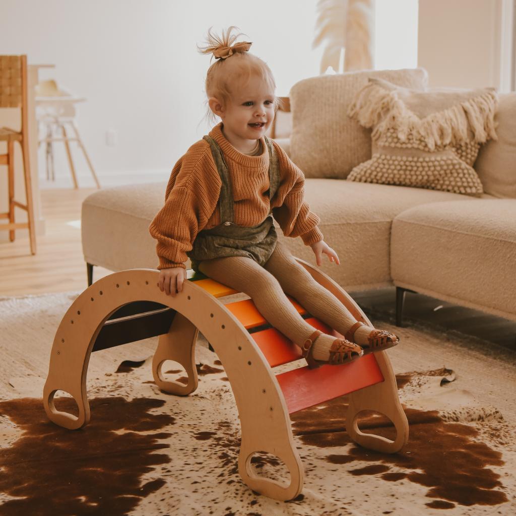 Small Rainbow Rocker Balance Board - Totdot