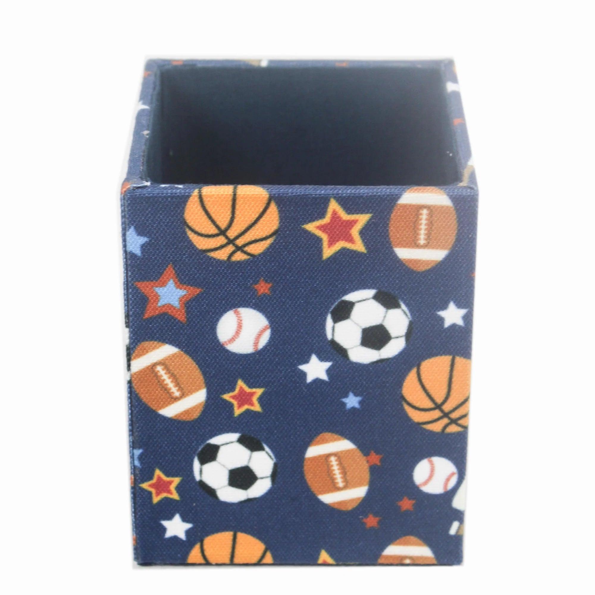 Sports Balls Set Of 2 Stationary Holder - Totdot