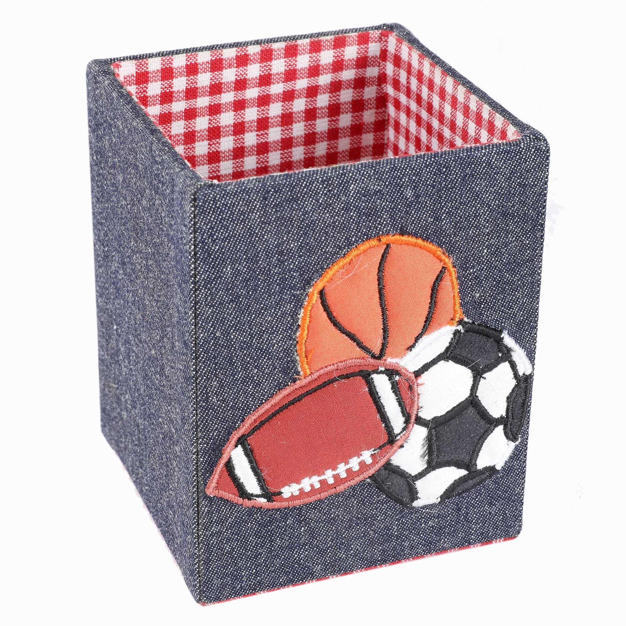 Sports Balls Set of 2 Stationary / Pen Holder - Totdot