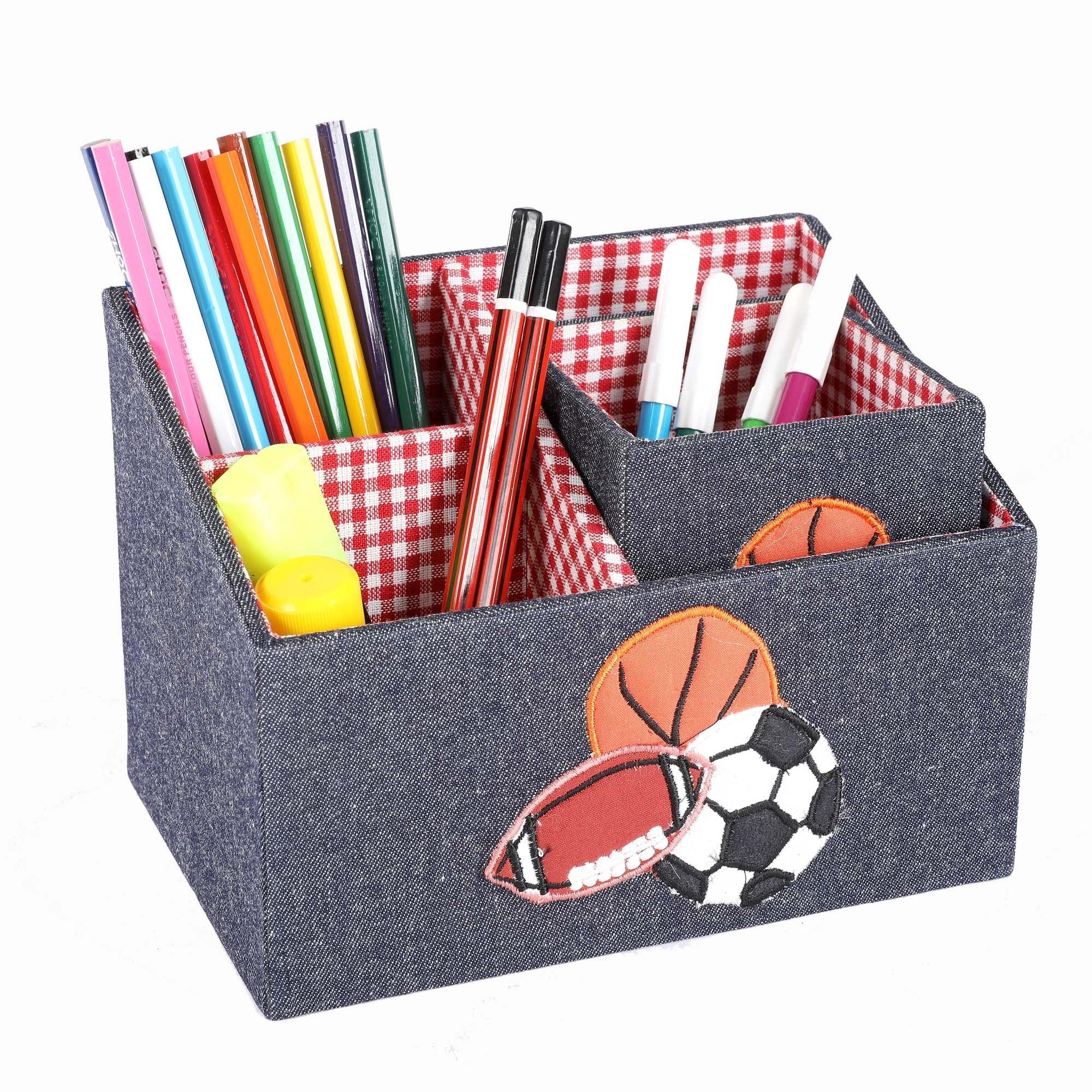 Sports Balls Set of 2 Stationary / Pen Holder - Totdot