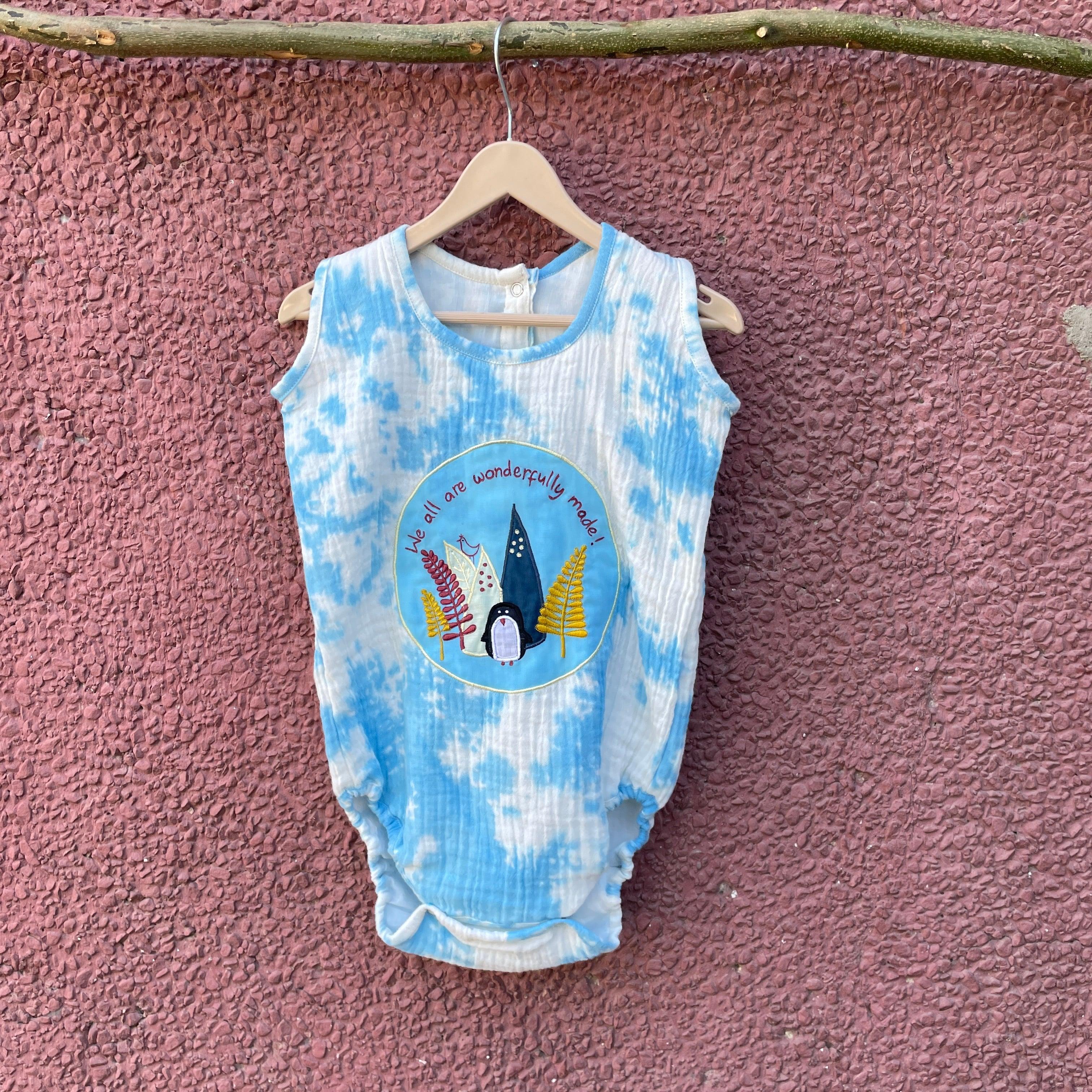 Tie-Dye Penguin Romper - Totdot