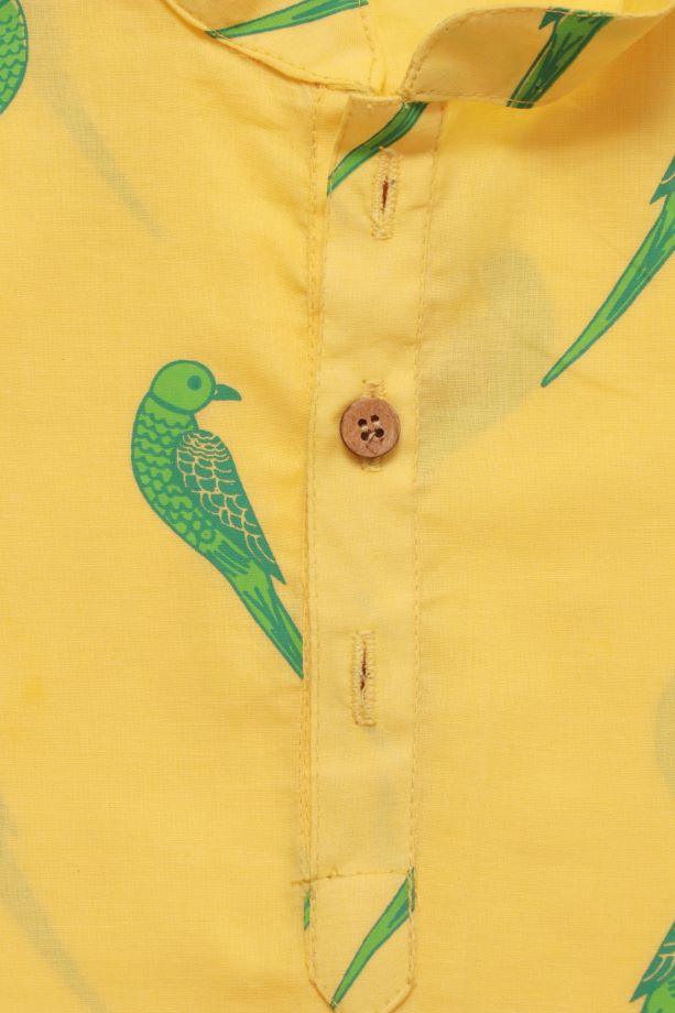 Tiya Boys Kurta- A Parrot - Totdot