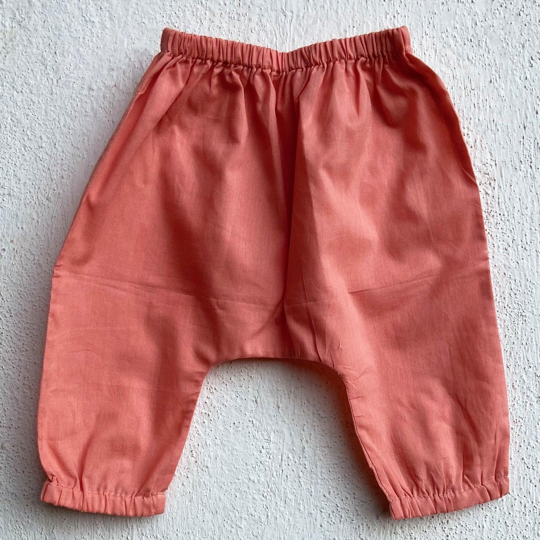 UNISEX ORGANIC KOI PEACH JHABLA WITH PEACH PANTS - Totdot