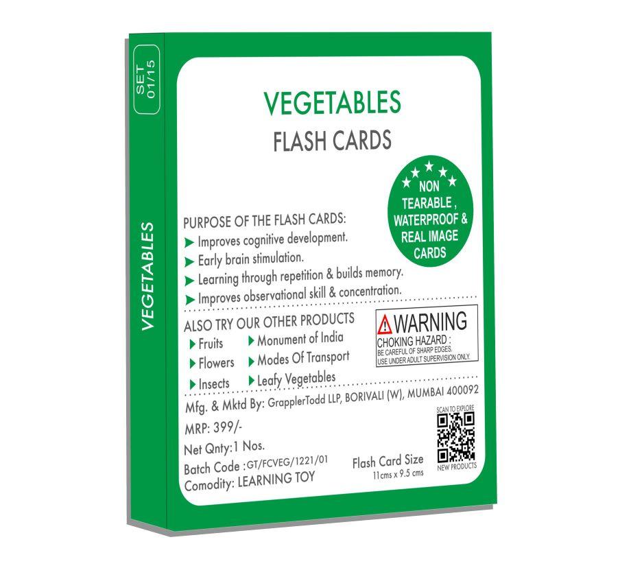 Vegetables Flash Cards - Totdot