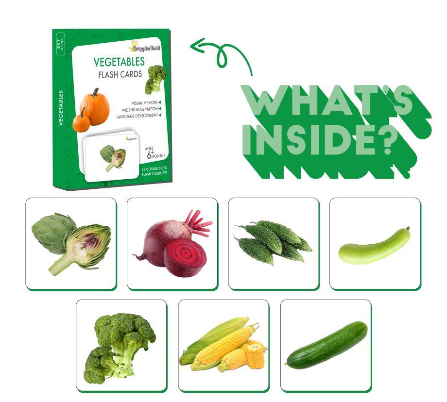 Vegetables Flash Cards - Totdot