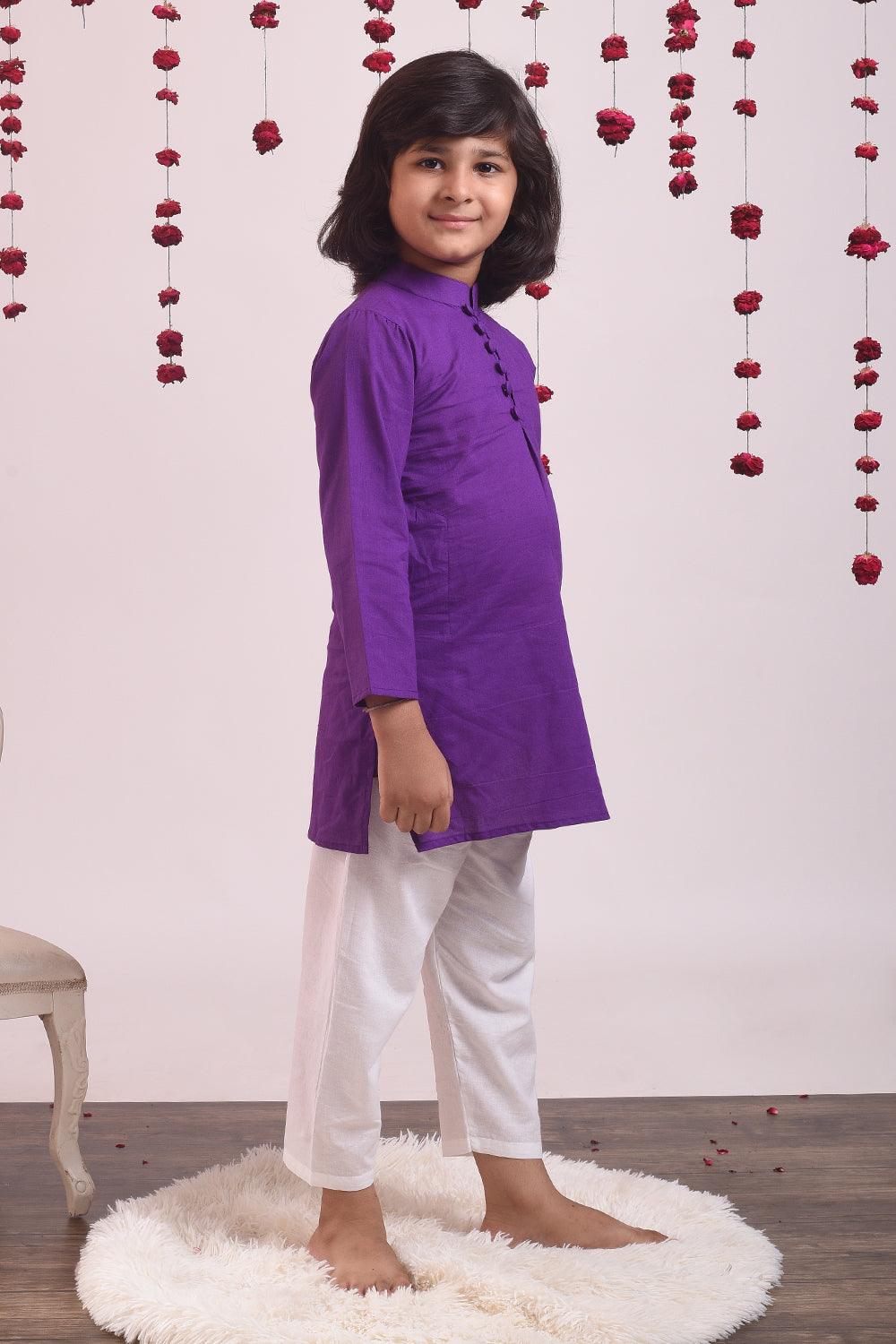 Violet Kurta Set - Totdot