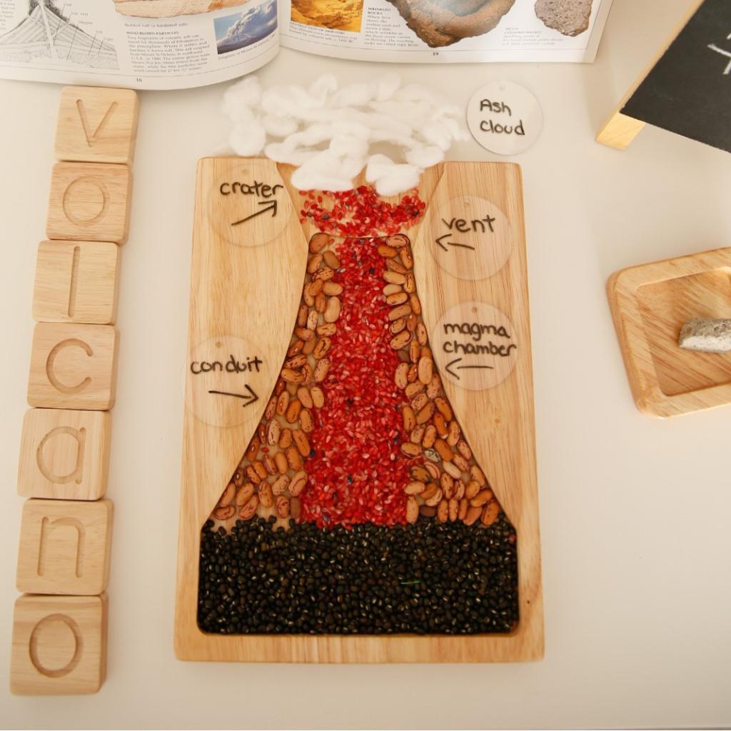 Volcano Activity Tray - Totdot