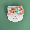 Wheel Print Bow Headwrap for Babies