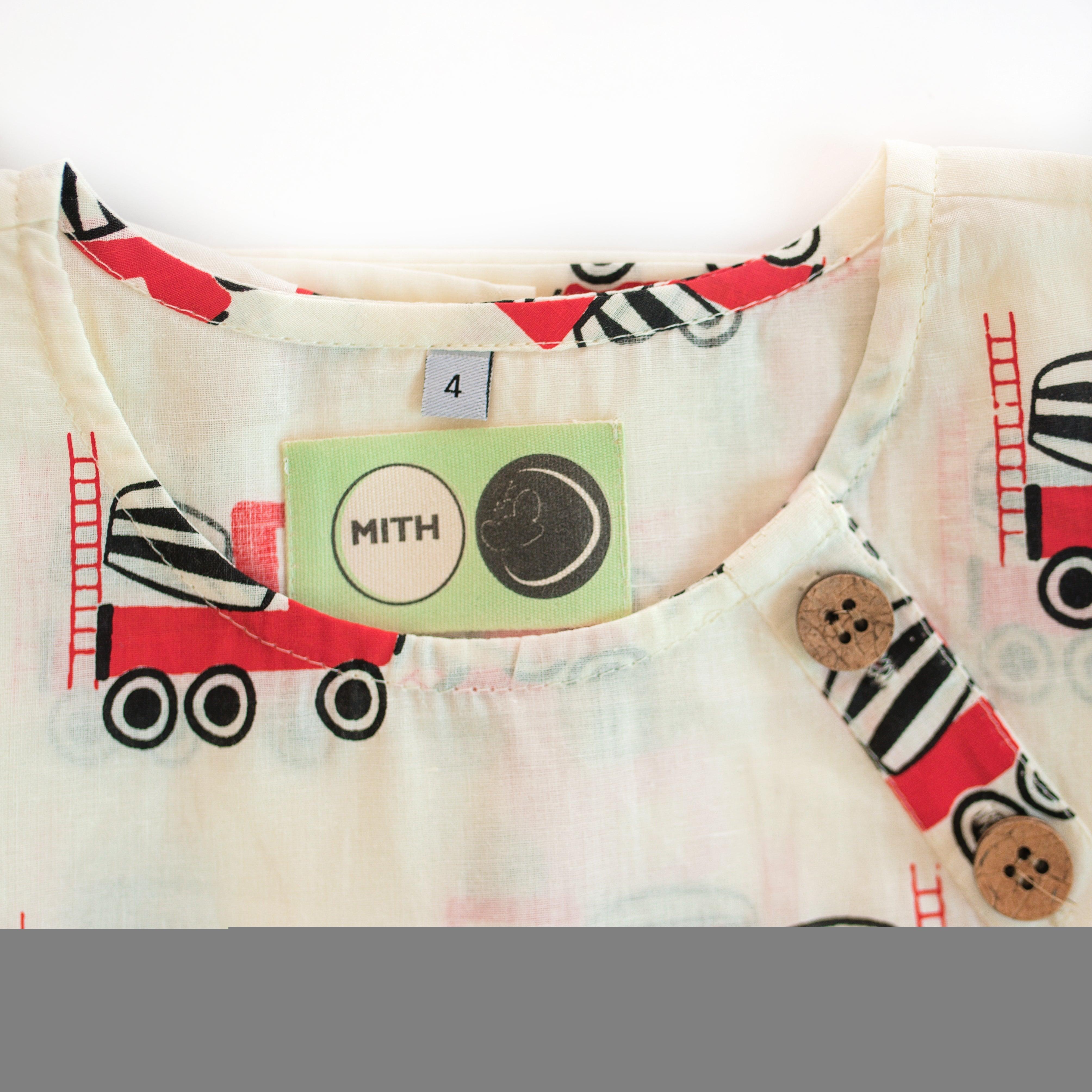 Whirly Cement Mixer Unisex Kurta - Totdot