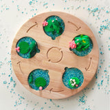 Wooden Life Cycle Board, Nature and Science Learning Aid - Totdot