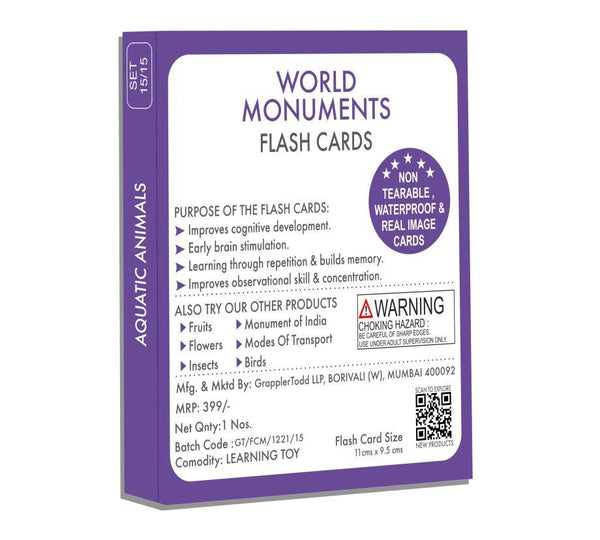 World Monuments Flash Cards - Totdot