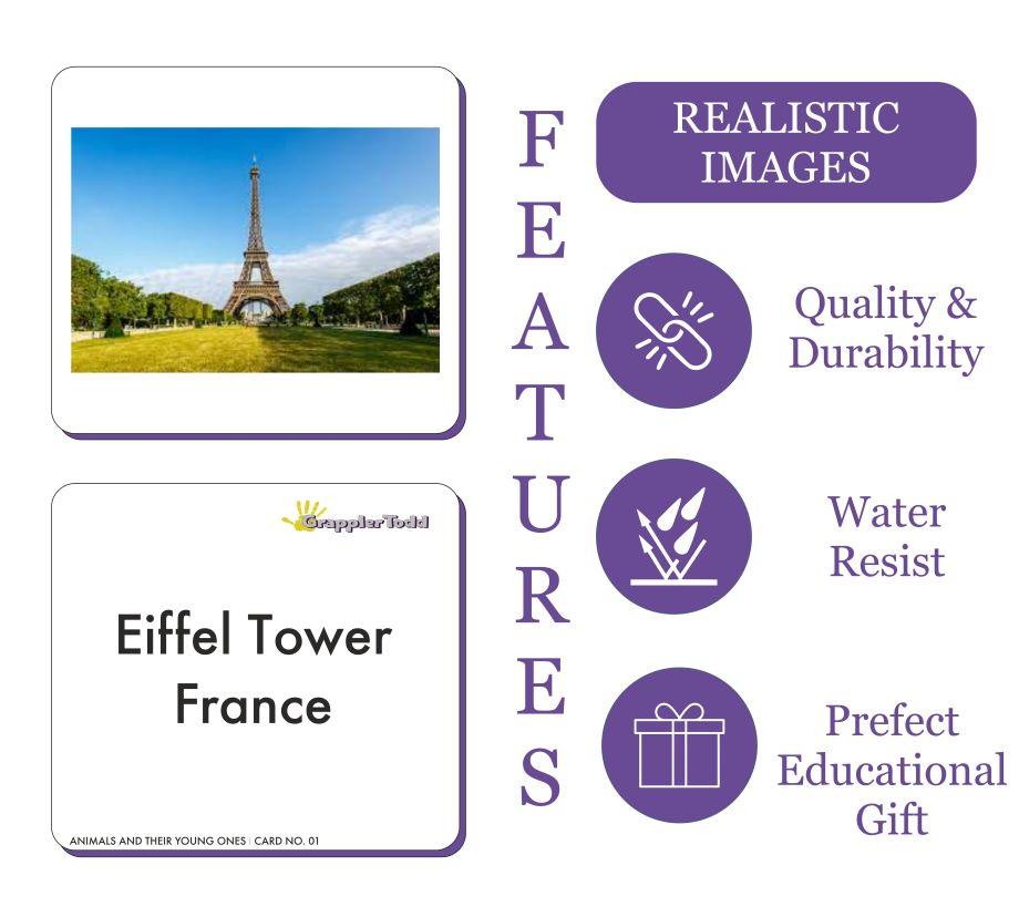 World Monuments Flash Cards - Totdot