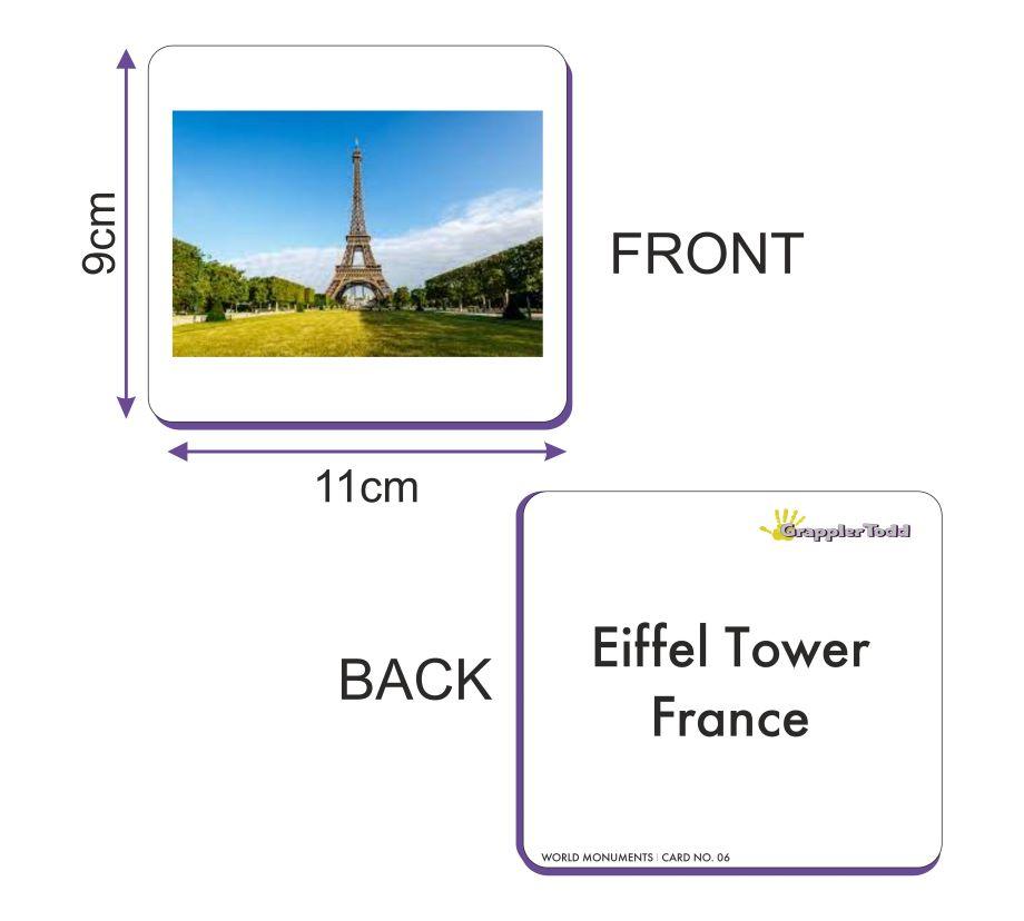 World Monuments Flash Cards - Totdot