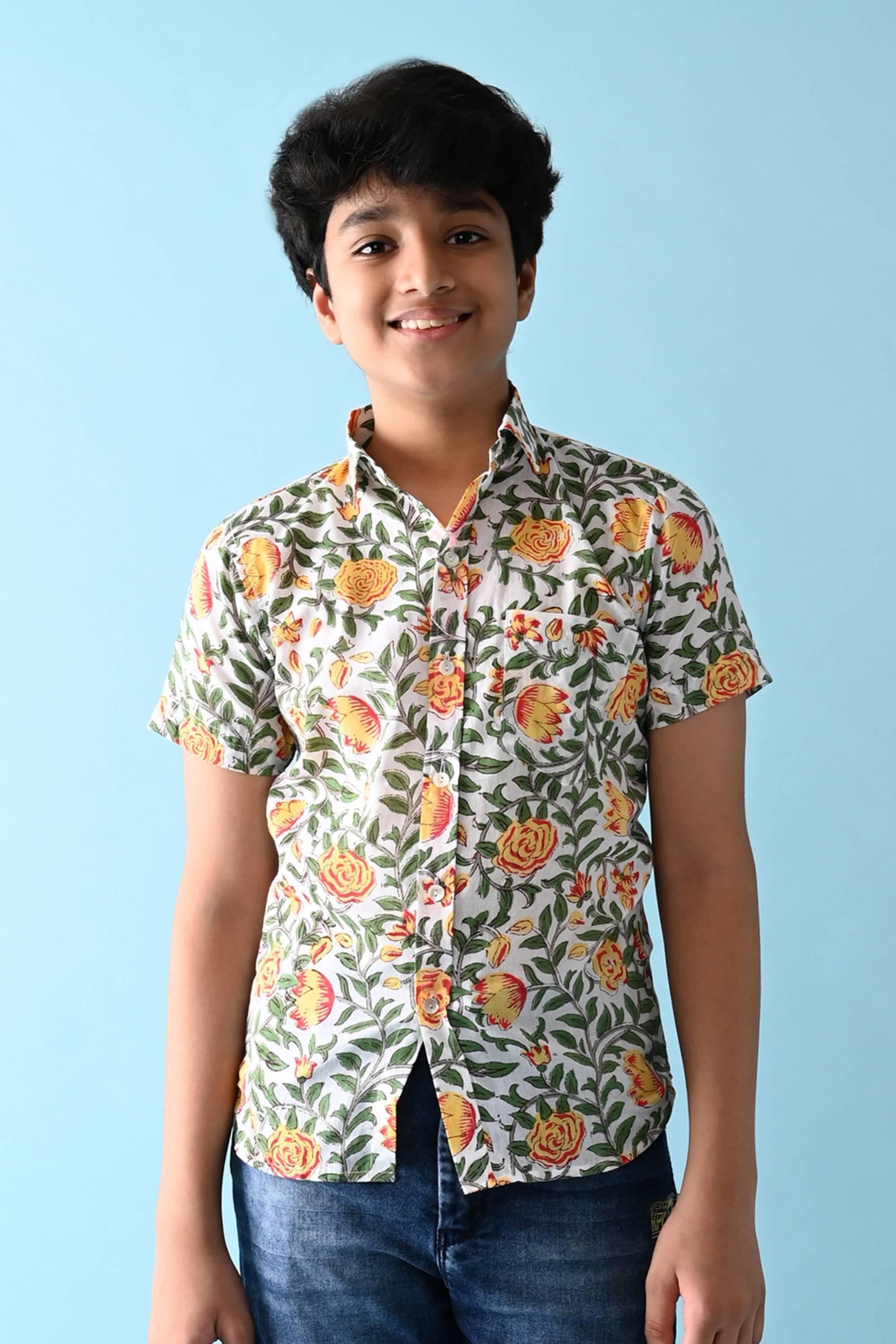 Yellow Cotton Shirt - Totdot