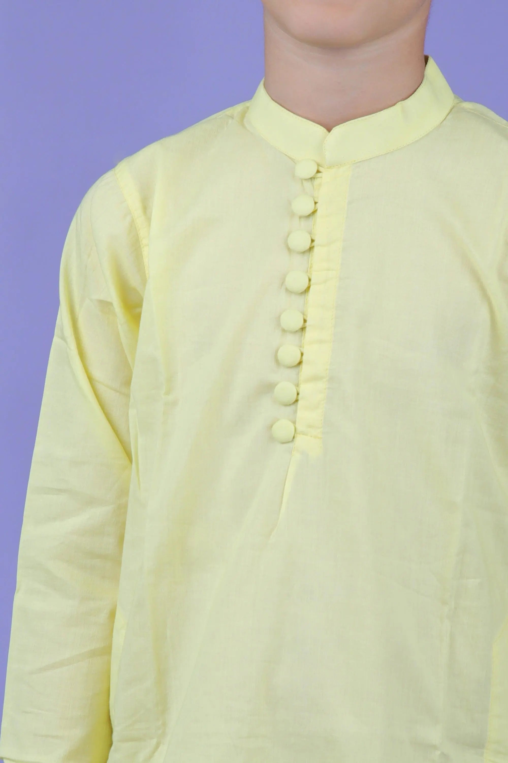 YELLOW KURTA SET - Totdot