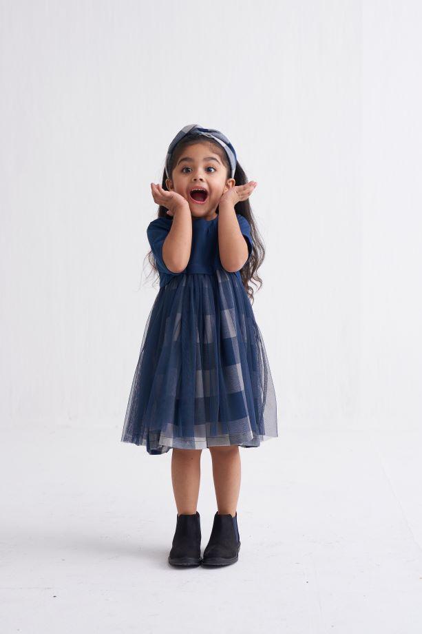 Yoke Dress - Navy - Totdot